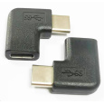 PremiumCord Adaptér USB-C/male - C/female zahnutý 90°