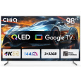 CHiQ U98F8TG TV 98", QLED, Smart Google, 144 Hz, Ultra HD, Dolby Audio, HDR 10