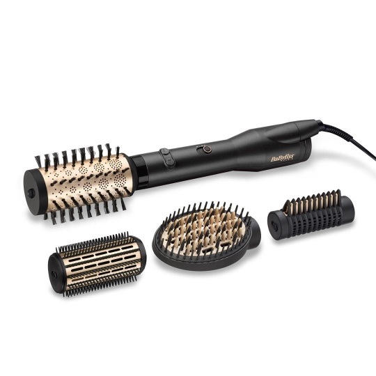 Babyliss AS970E kulmofén, rotační, 650 W, 2 teploty, 1 rychlost, ionizace, studený vzduch, černá