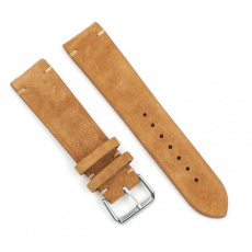 RhinoTech univerzální řemínek Genuine Suede Leather Quick Release 22mm hnědý RhinoTech univerzální řemínek Genuine Suede Leather Quick Release 22mm hnědý