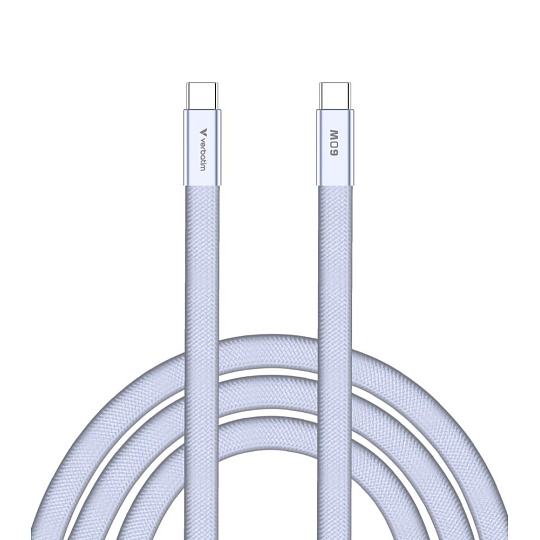 VERBATIM Kabel Sync & Charge SoftTouch USB-C, 60W, 120cm, fialová