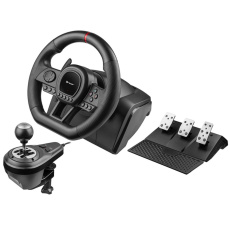 TRACER Volant SimRacer 6v1, Volant, Pedály, Manuální převodovka, černá TRACER Volant SimRacer 6v1, Volant, Pedály, Manuální převodovka, černá