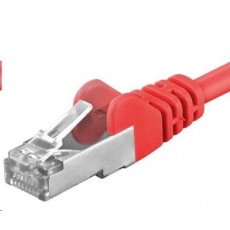 PREMIUMCORD Patch kabel CAT6a S-FTP, RJ45-RJ45, AWG 26/7 2m červená