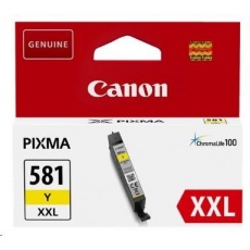Canon CARTRIDGE CLI-581 XXL žlutá pro PIXMA TS615x, TS625x, TS635x, TR7550, TS815x (824str.) Canon CARTRIDGE CLI-581 XXL žlutá pro PIXMA TS615x, TS625x, TS635x, TR7550, TS815x (824str.)