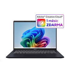 ASUS NTB Vivobook 14 (X1407QA-LY052W), Snapdragon X X1 26 100, 14" 1920 x 1200, 16GB, 1TB SSD, Adreno, W11 Home, Blue
