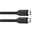 Datový a nabíjecí kabel USB Type-C - USB Type-C, 100cm, černá