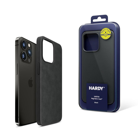 3mk HARDY MagFabric Case pro Apple iPhone 15 Pro, Black