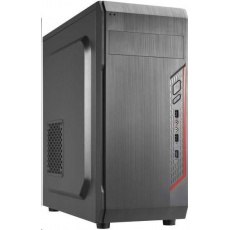 CRONO skříň MT-X5 MidiTower bez zdroje, black CRONO skříň MT-X5 MidiTower bez zdroje, black