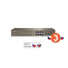 BAZAR - Tenda TEG5310P-8-150W - L3 managed Gigabit PoE AT Switch, 8x PoE AF/AT 10/100/1000Mbps, 1xSFP 1Gbps - poškozený BAZAR - Tenda TEG5310P-8-150W - L3 managed Gigabit PoE AT Switch, 8x PoE AF/AT 10/100/1000Mbps, 1xSFP 1Gbps - poškozený