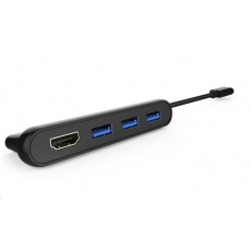 PREMIUMCORD USB3.1 Typ-C hub 3x USB3.0 + čtečka SD karet