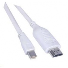 PREMIUMCORD Kabel Mini DisplayPort - HDMI 2m, bílý