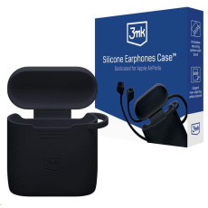 3mk ochranný kryt Silicone AirPods Case pro Apple AirPods 2nd gen., černá