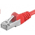 PREMIUMCORD Patch kabel CAT6a S-FTP, RJ45-RJ45, AWG 26/7 3m červená