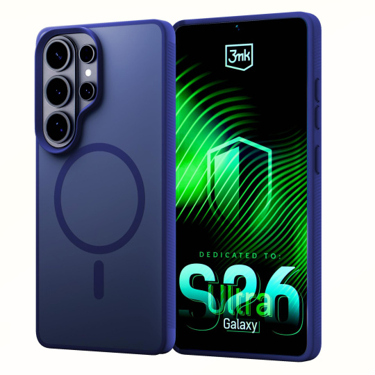 3mk ochranný kryt Smoke MagCase Blue pro Samsung Galaxy S26 Ultra 3mk ochranný kryt Smoke MagCase Blue pro Samsung Galaxy S26 Ultra