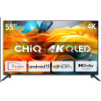 CHiQ U55QG7L TV 55", Ultra HD (4K), QLED, Smart, Android 11, HDR10, 3x HDMI, 2x USB