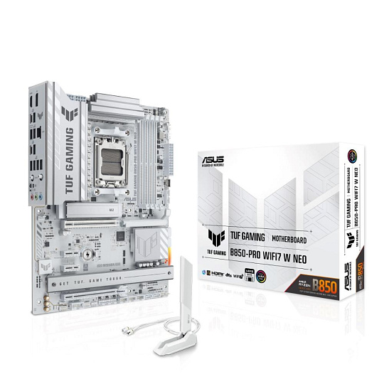 ASUS MB Sc AM5 TUF GAMING B850-PRO WIFI7 W NEO, AMD B850, 4xDDR5, 1xHDMI, 1xDP ASUS MB Sc AM5 TUF GAMING B850-PRO WIFI7 W NEO, AMD B850, 4xDDR5, 1xHDMI, 1xDP