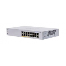 Cisco switch CBS110-16PP, 16xGbE RJ45, fanless, PoE, 64W - REFRESH