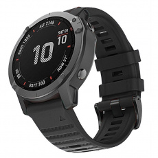 RhinoTech řemínek pro Garmin QuickFit silikonový outdoor 22mm černý