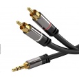 PREMIUMCORD kabel, Jack 3.5mm-2xCINCH M/M 1,5m