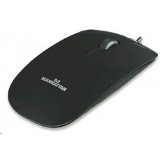 MANHATTAN Myš Silhouette USB optická, černá
