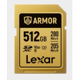 Lexar SDXC ARMOR Gold UHS-II U3, Stainless Steel, IP68 R280/W210 (V60) 512GB