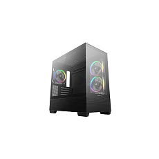 BAZAR - DEEPCOOL Case CG380 3F, mATX, ARGB, Průhledná bočnice, 3x120mm Fan, černá - Rozbaleno (Komplet)