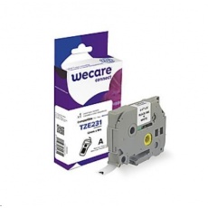 WECARE páska pro BROTHER TZE-231, Black/White, 12mm x 8m (TZE231) WECARE páska pro BROTHER TZE-231, Black/White, 12mm x 8m (TZE231)