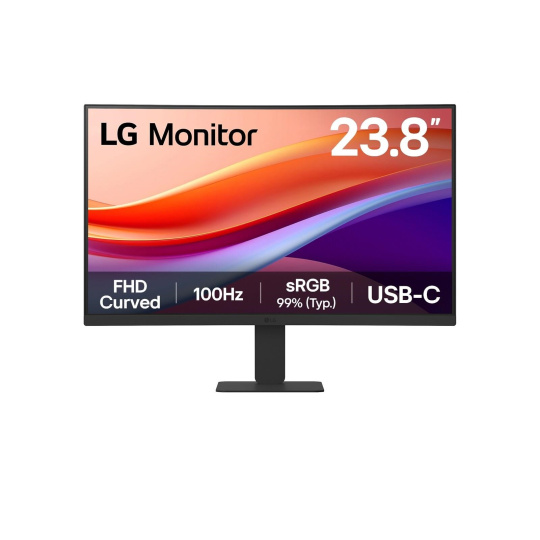 BAZAR - LG MT VA LCD LED 23,8" 24U421A - VA panel, 1920x1080, zakřivený, 100hz, USB-C, HDMI - Poškozený obal (Komplet) BAZAR - LG MT VA LCD LED 23,8" 24U421A - VA panel, 1920x1080, zakřivený, 100hz, USB-C, HDMI - Poškozený obal (Komplet)