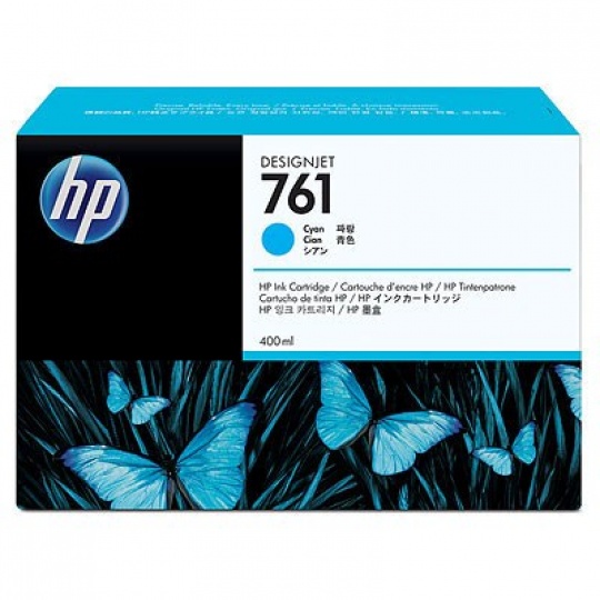 HP 761 Cyan DJ Ink Cart, 400 ml, CM994A