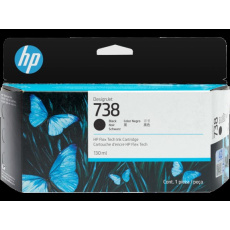 HP 738 130-ml Black DesignJet Ink Cartridge