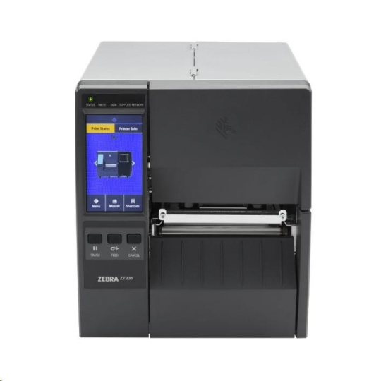 Zebra ZT231, 12 dots/mm (300 dpi), cutter, display, EPL, ZPL, ZPLII, USB, USB Host, RS232, BT (BLE), Ethernet