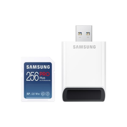 Samsung SDXC karta 256GB PRO PLUS + USB adaptér