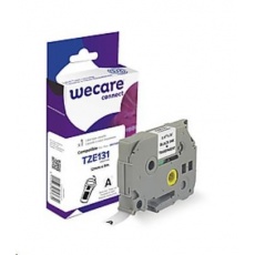 WECARE páska pro BROTHER TZE-131, Black/Transparent, 12mm x 8m (TZE131) WECARE páska pro BROTHER TZE-131, Black/Transparent, 12mm x 8m (TZE131)