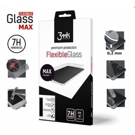 3mk hybridní sklo FlexibleGlass Max pro Samsung Galaxy A7 2018 (SM-A750), černá