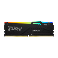 KINGSTON DIMM DDR5 16GB 6800MT/s CL34 Non-ECC FURY Beast RGB XMP, Černá