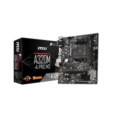 MSI MB Sc AM4 A320M-A PRO M2, AMD A320, VGA, 2xDDR4, mATX MSI MB Sc AM4 A320M-A PRO M2, AMD A320, VGA, 2xDDR4, mATX