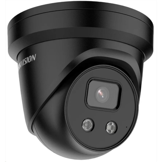 Hikvision DS-2CD2346G2-IU(2.8mm)(C)(BLACK), 4MPix IP Turret AcuSense kamera; IR 30m, IP67, mikrofon, černá