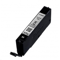 CANON CARTRIDGE CLI-571BK XL černá pro PIXMA MG575x, MG685x, MG775x, TS505x, TS605x, TS805x, TS905x (5565 str.) CANON CARTRIDGE CLI-571BK XL černá pro PIXMA MG575x, MG685x, MG775x, TS505x, TS605x, TS805x, TS905x (5565 str.)
