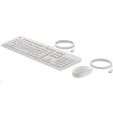 HP 225 Wired Mouse and Keyboard Combo - Česká-Slovenská White