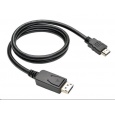 C-TECH kabel DisplayPort/HDMI, 1m, černý