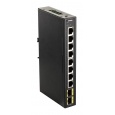 D-Link DIS-100G-10S Průmyslový Gigabit unmanaged switch, 8x GbE, 2x SFP, DIN