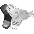 Viking USB Flash disk 3.0 4v1 s koncovkou Lightning/Micro USB/USB/USB-C, 32 GB, černá