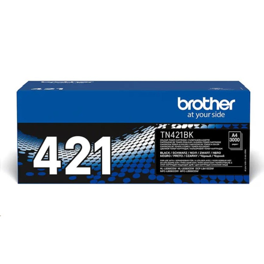 BAZAR - BROTHER Toner TN-421BK pro HL-L8260CDW/HL-L8360CDW/DCP-L8410CDW, 3.000 stran, Black - Poškozený obal (Komplet) BAZAR - BROTHER Toner TN-421BK pro HL-L8260CDW/HL-L8360CDW/DCP-L8410CDW, 3.000 stran, Black - Poškozený obal (Komplet)