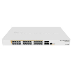 BAZAR - MikroTik Cloud Router Switch CRS328-24P-4S+RM, 800MHz CPU,512MB RAM, 24xLAN, 4xSFP+ slot, vč. L5 - Po opravě BAZAR - MikroTik Cloud Router Switch CRS328-24P-4S+RM, 800MHz CPU,512MB RAM, 24xLAN, 4xSFP+ slot, vč. L5 - Po opravě