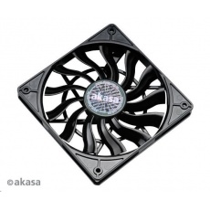 AKASA ventilátor Slimfan, 120 x 15mm, kluzné ložisko, pro HTPC systémy, PWM 4pin