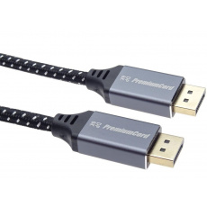 PREMIUMCORD Kabel DisplayPort 1.4 přípojný kabel, kovové a zlacené konektory, 1m PREMIUMCORD Kabel DisplayPort 1.4 přípojný kabel, kovové a zlacené konektory, 1m