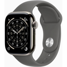 Apple Watch Series 11 GPS + Cellular 42mm Natural Titanium Case with Stone Grey Sport Band - S/M Apple Watch Series 11 GPS + Cellular 42mm Natural Titanium Case with Stone Grey Sport Band - S/M