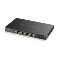 Zyxel GS2220-28HP 28-port L2 Managed Gigabit PoE Switch, 24x gigabit RJ45, 4x gigabit RJ45/SFP, PoE 375 W