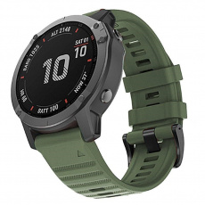 RhinoTech řemínek pro Garmin QuickFit silikonový outdoor 22mm tmavě zelený RhinoTech řemínek pro Garmin QuickFit silikonový outdoor 22mm tmavě zelený