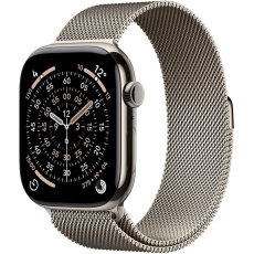 Apple Watch Series 11 GPS + Cellular 42mm Natural Titanium Case with Natural Milanese Loop Apple Watch Series 11 GPS + Cellular 42mm Natural Titanium Case with Natural Milanese Loop